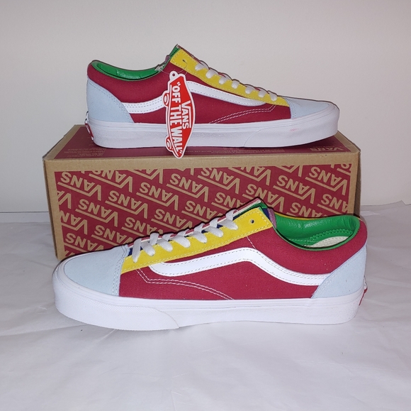 Multicolored color block sk8 low top vans - Picture 2 of 9